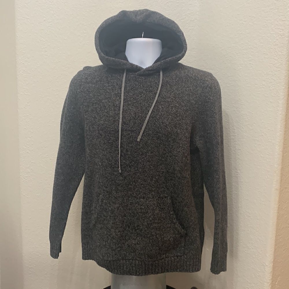 Gap Medium Hooded Sweater Long Sleeve Pouch Pocket Unisex Jacket Hoodie 10% Wool - Picture 3 of 12
